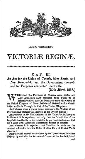 The Long Title of the British North America Act, 1867